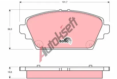 TRW Sada brzdov�ch desti�ek COTEC TRW GDB3291, GDB3291