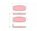 TRW Sada brzdovch destiek - kotouov brzda ‐ TRW GDB3303