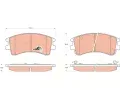 TRW Sada brzdovch destiek COTEC ‐ TRW GDB3310