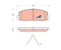 TRW Sada brzdovch destiek COTEC ‐ TRW GDB3311