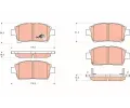TRW Sada brzdovch destiek COTEC ‐ TRW GDB3317
