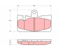 TRW Sada brzdovch destiek - kotouov brzda ‐ TRW GDB3323