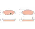 TRW Sada brzdovch destiek COTEC ‐ TRW GDB3324