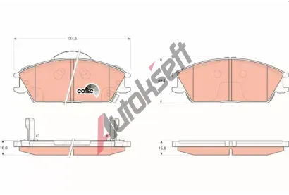 TRW Sada brzdov�ch desti�ek COTEC TRW GDB3331, GDB3331