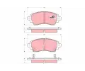 TRW Sada brzdovch destiek COTEC ‐ TRW GDB3333