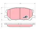 TRW Sada brzdovch destiek COTEC ‐ TRW GDB3338