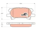 TRW Sada brzdovch destiek COTEC ‐ TRW GDB3339