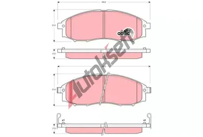TRW Sada brzdov�ch desti�ek COTEC TRW GDB3340, GDB3340