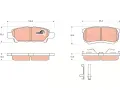 TRW Sada brzdovch destiek COTEC ‐ TRW GDB3341
