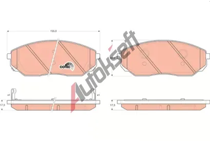 TRW Sada brzdovch destiek COTEC TRW GDB3343, GDB3343
