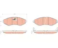 TRW Sada brzdovch destiek COTEC ‐ TRW GDB3347