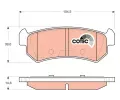 TRW Sada brzdovch destiek COTEC ‐ TRW GDB3348