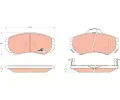 TRW Sada brzdovch destiek COTEC ‐ TRW GDB3352