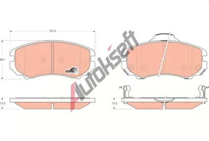 TRW Sada brzdovch destiek COTEC TRW GDB3352, GDB3352