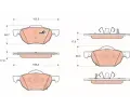 TRW Sada brzdovch destiek COTEC ‐ TRW GDB3355