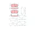 TRW Sada brzdovch destiek COTEC ‐ TRW GDB3359