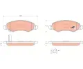 TRW Sada brzdovch destiek COTEC ‐ TRW GDB3363