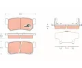 TRW Sada brzdovch destiek COTEC ‐ TRW GDB3366