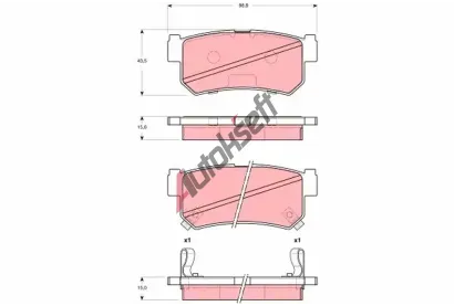 TRW Sada brzdových destiček - kotoučová brzda TRW GDB3382, GDB3382 TRW Sada brzdových destiček - kotoučová brzda TRW GDB3382, GDB3382