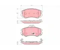 TRW Sada brzdovch destiek COTEC ‐ TRW GDB3386