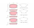 Sada brzdovch destiek TRW ‐ TRW GDB3388