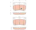 TRW Sada brzdovch destiek COTEC ‐ TRW GDB3399