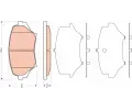 TRW Sada brzdovch destiek - kotouov brzda ‐ TRW GDB3401