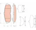TRW Sada brzdovch destiek - kotouov brzda ‐ TRW GDB3406