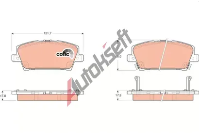 TRW Sada brzdových destiček COTEC TRW GDB3407, GDB3407 TRW Sada brzdových destiček COTEC TRW GDB3407, GDB3407