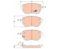 TRW Sada brzdovch destiek COTEC ‐ TRW GDB3416