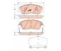 TRW Sada brzdovch destiek COTEC ‐ TRW GDB3418
