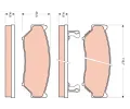 Sada brzdovch destiek TRW ‐ TRW GDB3436