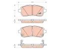 TRW Sada brzdovch destiek COTEC ‐ TRW GDB3437