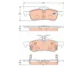 Sada brzdovch destiek TRW ‐ TRW GDB3458