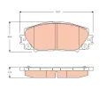 TRW Sada brzdovch destiek - kotouov brzda ‐ TRW GDB3459