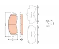 Sada brzdovch destiek TRW ‐ TRW GDB3469