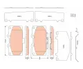 TRW Sada brzdovch destiek - kotouov brzda ‐ TRW GDB3470