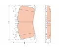 TRW Sada brzdovch destiek - kotouov brzda ‐ TRW GDB3473