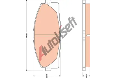 TRW Sada brzdových destiček - kotoučová brzda TRW GDB3485, GDB3485 TRW Sada brzdových destiček - kotoučová brzda TRW GDB3485, GDB3485
