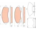 TRW Sada brzdovch destiek - kotouov brzda ‐ TRW GDB3487