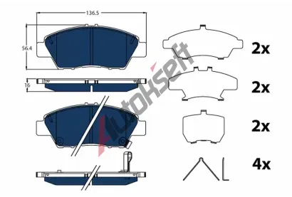 TRW Sada brzdových destiček ELECTRIC BLUE TRW GDB3493BTE, GDB3493BTE  TRW Sada brzdových destiček ELECTRIC BLUE TRW GDB3493BTE, GDB3493BTE