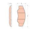 Sada brzdovch destiek TRW ‐ TRW GDB3500