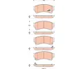 TRW Sada brzdovch destiek COTEC ‐ TRW GDB3501