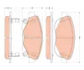 Sada brzdovch destiek TRW ‐ TRW GDB3511