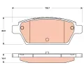 TRW Sada brzdovch destiek - kotouov brzda ‐ TRW GDB3517
