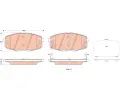 TRW Sada brzdovch destiek ‐ TRW GDB3523