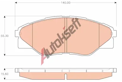 TRW Sada brzdovch destiek - kotouov brzda TRW GDB3532, GDB3532