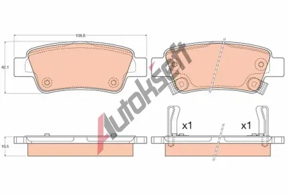 TRW Sada brzdových destiček TRW GDB3576, GDB3576 TRW Sada brzdových destiček TRW GDB3576, GDB3576