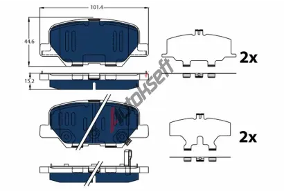 TRW Sada brzdových destiček ELECTRIC BLUE TRW GDB3583BTE, GDB3583BTE TRW Sada brzdových destiček ELECTRIC BLUE TRW GDB3583BTE, GDB3583BTE
