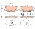TRW Sada brzdovch destiek ‐ TRW GDB3593